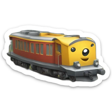 whoosh train sticker