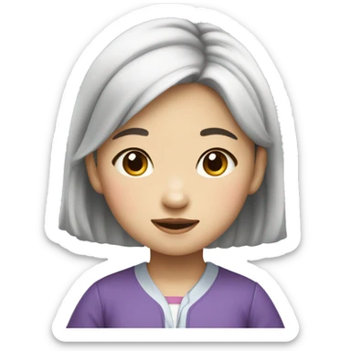 a chinese girl who is the elite of her Kindergarten sticker