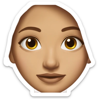 yasma is a girl with long brown hair, brown eyes, she is tall and the most beautiful girl in the world could be a super model  sticker