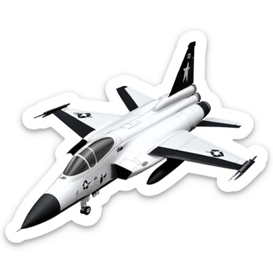 Jet Trainer - T-38 Talon - Northrop Grumman (Model Year: 2021) (Iconic colour: White and black) sticker