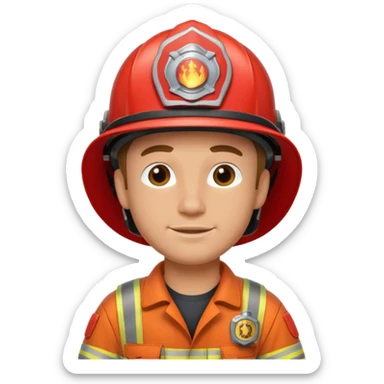 now a want a firefighter guy sticker