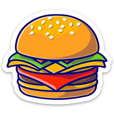 fancy gold-plated burger with gold leaf sticker