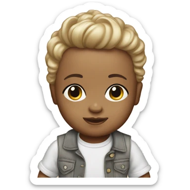 plastic baby doll sticker