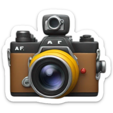 Film Camera with AF-Films logo sticker