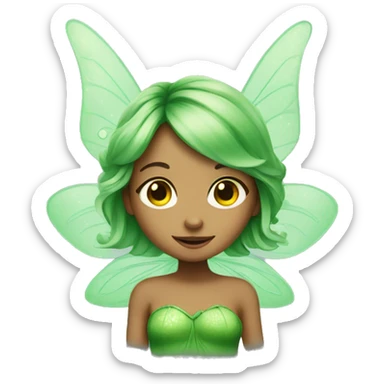 Green fairy sticker