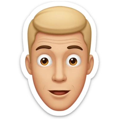 a man gooning sticker