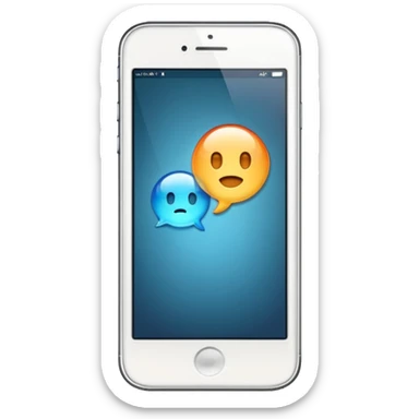 an iphone 16 where we can see bubble speech on the screen sticker