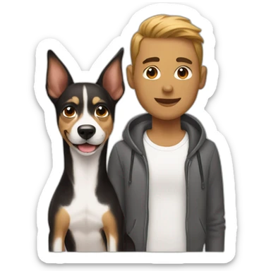 Gay guys with a dog sticker