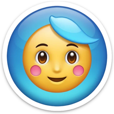 Lo que está dentro de la comillas "✅" el colo verde que sea celeste azulado y cambia la forma de cuadrado a circulo sticker