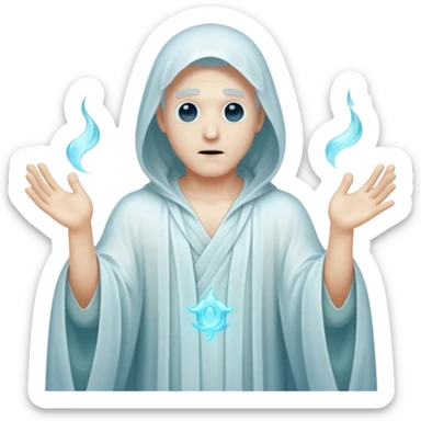 a man that is also a ghost sticker