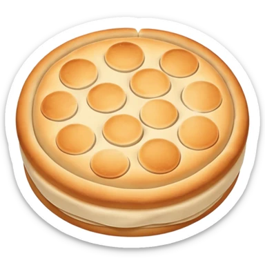 round focaccia classic white without seasoning sticker