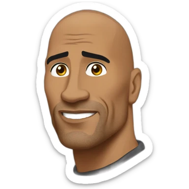 The rock qui lève le soursile sticker