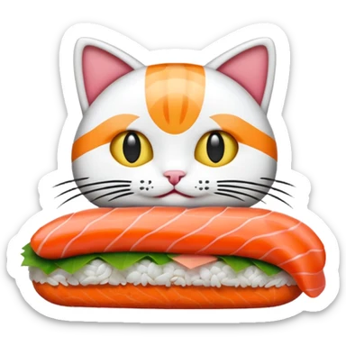 Sushi cat sticker