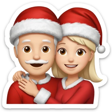 date night christmas sticker