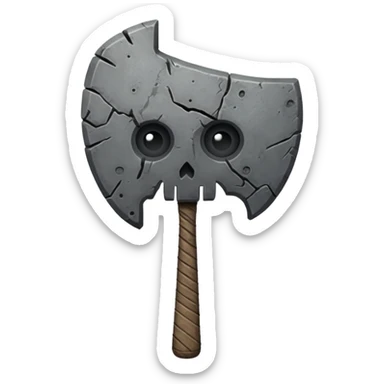 Stone Head War Club sticker