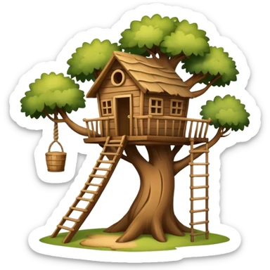 A treehouse sticker