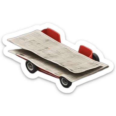 enzo ferrari newspaper racetrack sticker