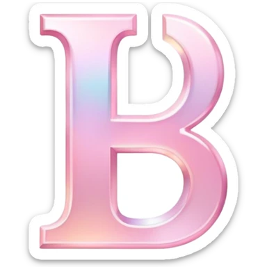 Iridescent pastel pink sophisticated Font setting icon with letter H sticker