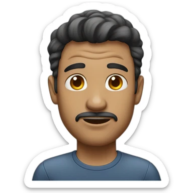 A man who don't fucking care about people sticker