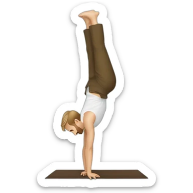 Ryan gosling doing a handstand sticker