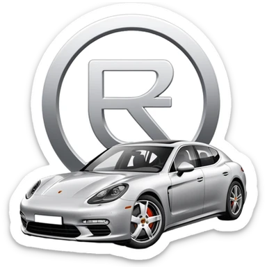 porsche panamera with armenian numbers sticker