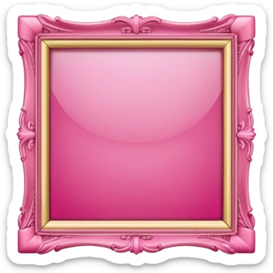 cute pink frame for pictures sticker