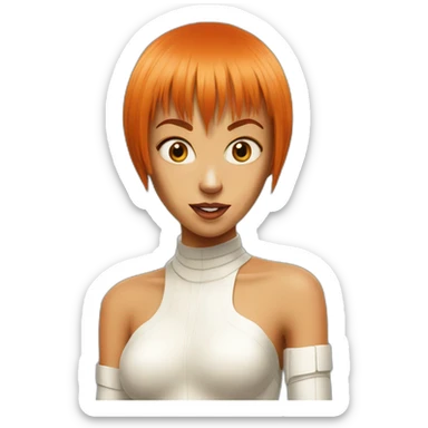 Leeloo of the fifth element sticker