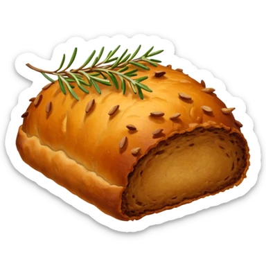 vegan christmas roast sticker