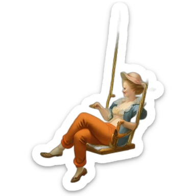 The swing Jean Honoré Fragonard sticker