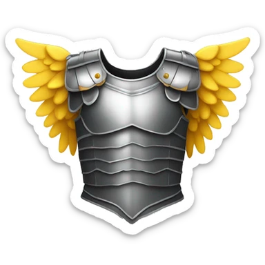 torso armor with wings sticker