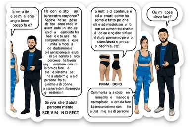 TRASFORMA QUESTO CAROSELLO IN UN FUMETTO CON QUESTE DUE PERSONE IDENTICHE CHE INTERLOQUISCONO TRA LORO:

Ho la cellulite anche se mi alleno e mangio bene, cosa posso fare?

Hai controllato il tuo baricentro corporeo?
Sapevi che se il peso del tuo corpo cade in avanti o da un lato, c’è un disallineamento fra bacino e torace, che comprimendo le coste, limita la motilità del diaframma e l’ossigenazione dei tessuti?
Il mio è il primo e unico percorso che lavora sugli inestetismi con un lavoro mirato sul baricentro corporeo.

Smettila di continuare ad allenarti come hai sempre fatto perché, oltre ad inestetismi visibili, corri un aumentato rischio di:
    • dolori e rigidità diffuse
    • disturbi pavimento pelvico
    • stanchezza cronica o insonnia
    • pancia gonfia e reflusso (bruciore)
    • etc…


Quindi cosa devo fare?
Commenta, qua sotto, con “simmetria” e ti mando un esempio del lavoro da fare. Lo stesso sistema con cui ho aiutato migliaia di persone, fra cui centinaia di donne a risolvere definitivamente gli inestetismi.
Metterei il prima e dopo

Se vuoi che ti aiuti personalmente
SCRIVIMI IN DIRECT sticker