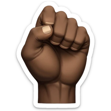 A black fist logo based on rebellion against rome sticker