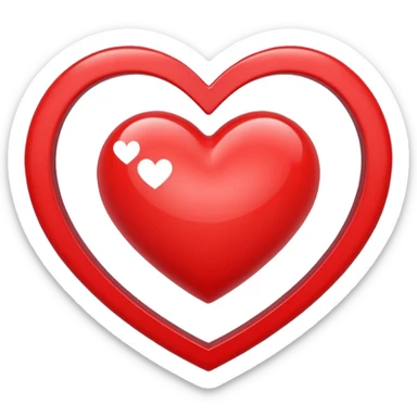 Heart in middle of infinity  sticker