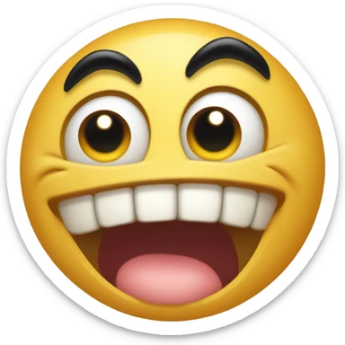 freaky emoji with tongue out drooling  sticker