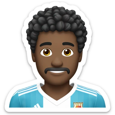 Peluquero con tijeras pelo corto malaga club de futbol sticker