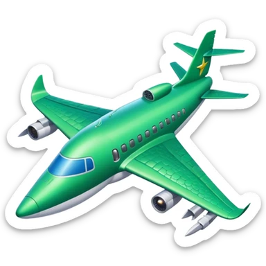 Cocodrilo con cuerpo de avión  sticker