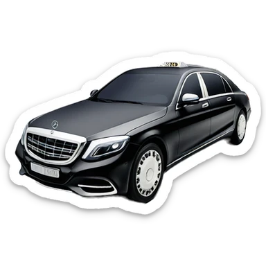 1. business taxi mercedes maybach sticker