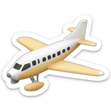 Avion en papier sticker