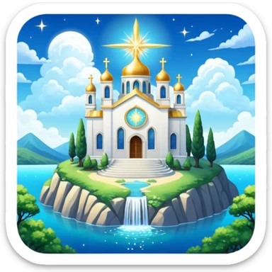 gorgeous beautiful sparkly heavenly divine spiritual aesthetic full scenic SCENERY sticker