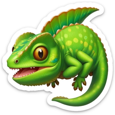 Chameleon from rapunzel cartoon  sticker