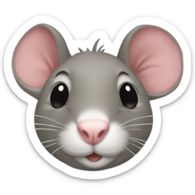 un rat qui tien un panneau où est écris abonné vous sticker