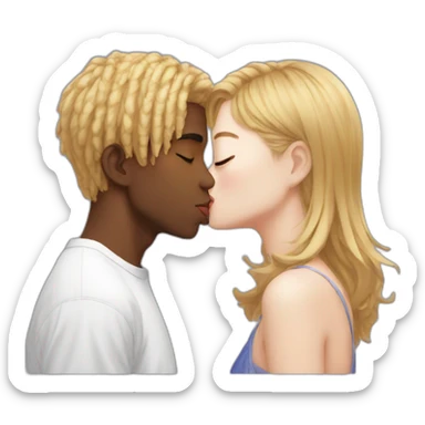 Black Guy Kissing Jeongyeon sticker