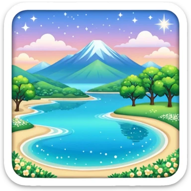 gorgeous beautiful sparkly aesthetic full scenic SCENERY sticker