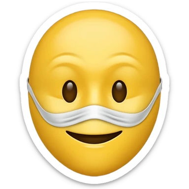 Eu quero um emoji😔 a usar uma mascara🙂 sticker