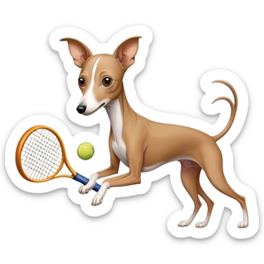Italian greyhound tennis  sticker