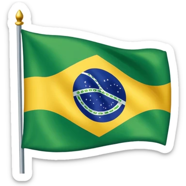 brazil flag sticker