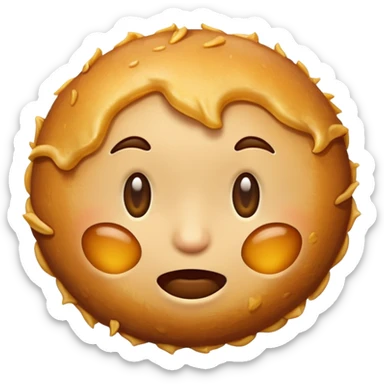 Make an emoji of the popular Dutch food "bitterbal" sticker