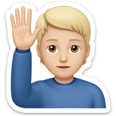  Indifference - lack of interest, concern, or sympathy  - waving hand in a dismissive gesture sticker