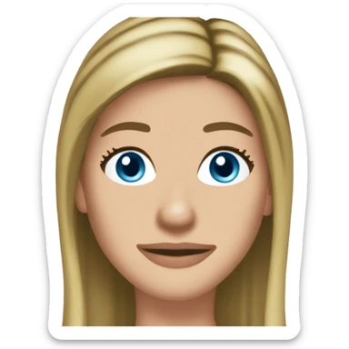 Rachel Green friends light blue eyes sticker