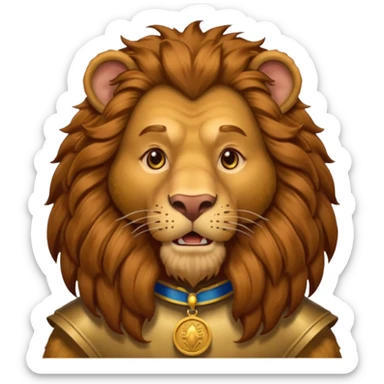 The Cowardly Lion from the Wizard of Oz sticker